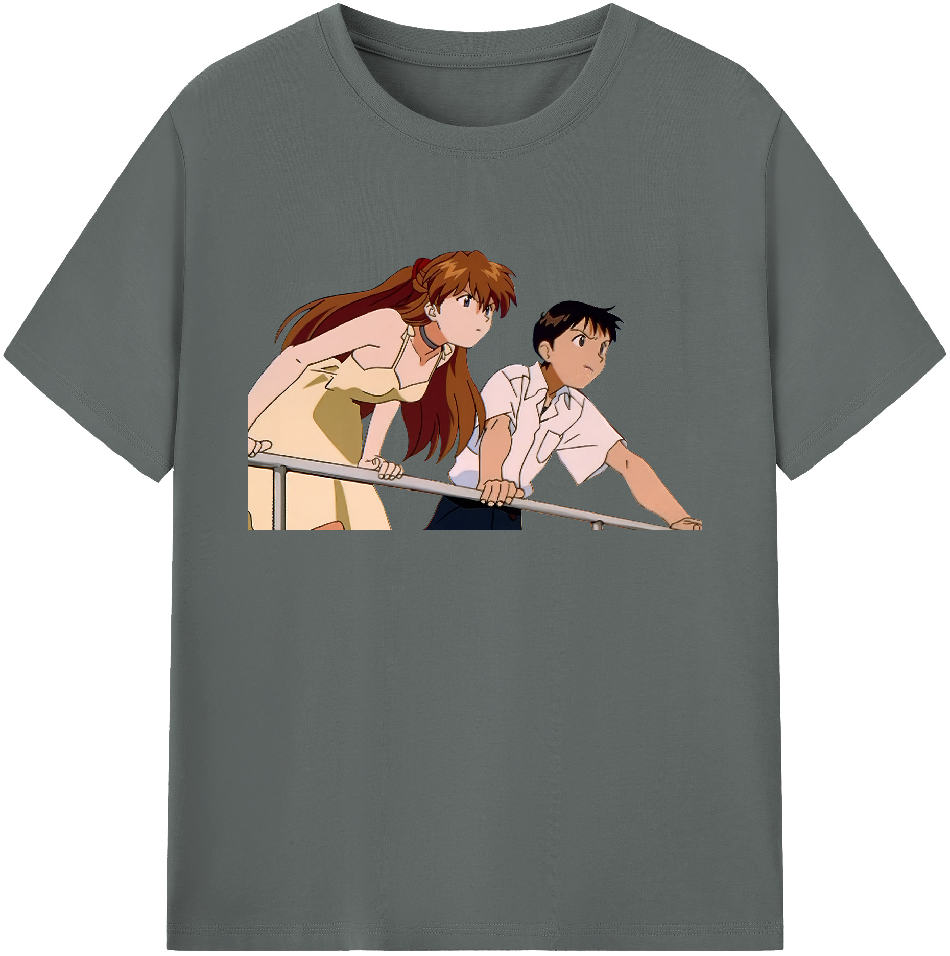 （画像用） EVA 新世紀エヴァンゲリオン 綿100％ メンズ半袖Tシャツ｜肌触りやわらか＆通気性
